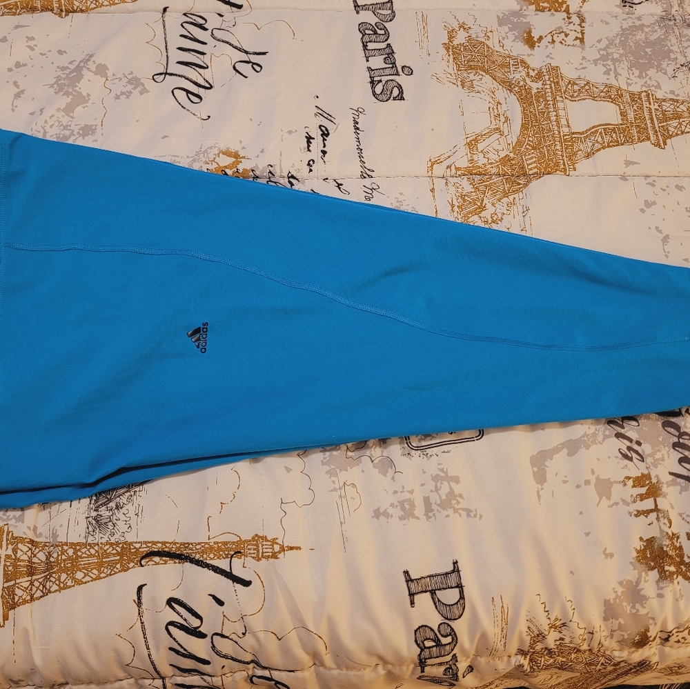 Adidas TIghts Capris XL; Turquoise